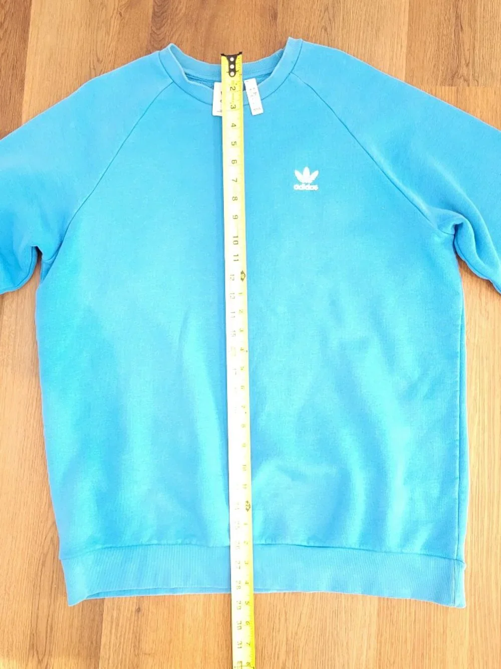 Adidas Originals Trefoil Crewneck Sweatshirt Aqua Blue Large